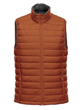 NWT Stormtech Stavanger Quilted Vest Men’s Size Large Rust Graphite Puffer Vest
